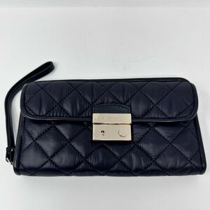 MZ Wallace Crosby Lock Wristlet Wallet Black